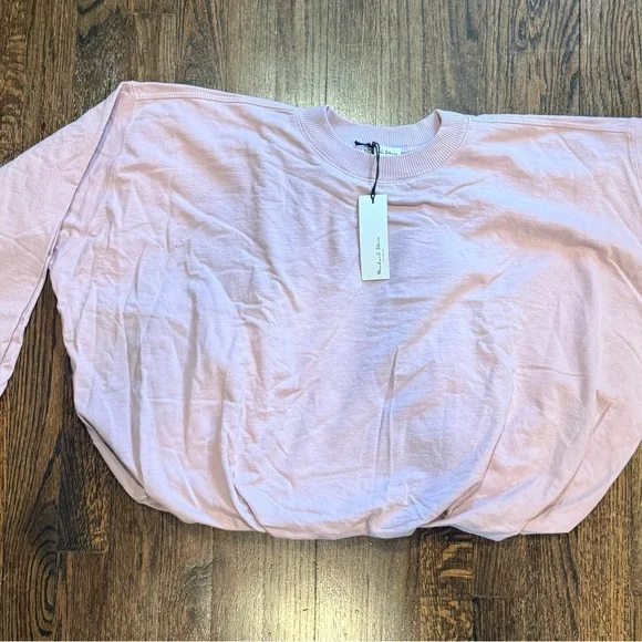 Michael Stars Mariah Bubble Sweatshirt in Sachet (dusty pink color) Small NWT - Picture 5 of 6